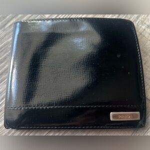 Black Prada Bifold Wallet
